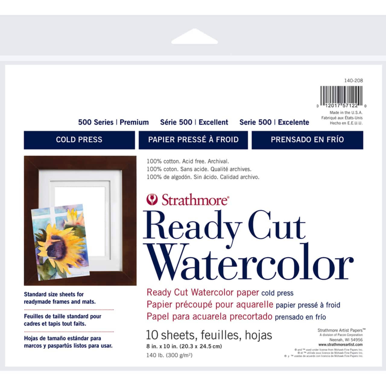 Strathmore® 500 Series Cold Press Ready Cut Watercolor Paper